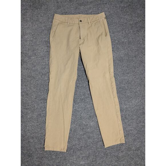Lululemon Commission Pants Mens Size 31x30 Slim Biege